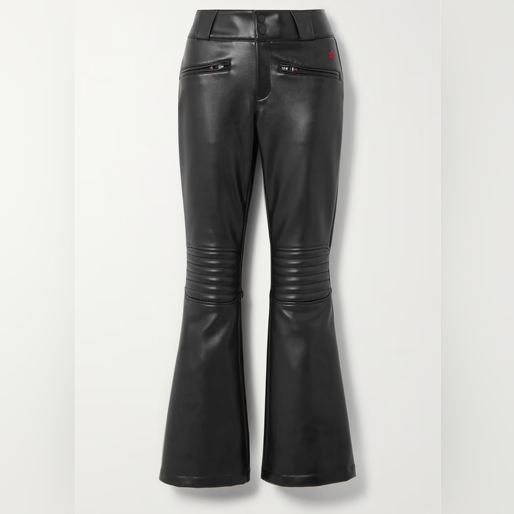 Brand New - Perfect Moment Aurora Faux Leather Flared Ski Pants - Med